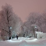 Тихим зимним вечером сошло зарево на залив Тёёлёнлахти, что возле Оперного театра, неподалёку от Така-Тёёлё Фото: Niklas Sjöblom